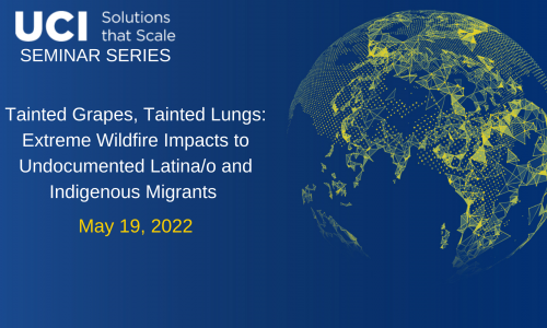 Intro slide with event title. Dark blue background with white and yellow text.