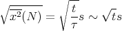  ------   ∘--
∘ -2-        t-   √ -
  x (N ) =   τs ~   ts
