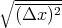 ∘ ------
  (Δx-)2