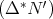    *  ′
(Δ  N  )