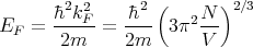                   (       )
      �h2k2F    �h2--   2N-- 2∕3
EF  =  2m   =  2m   3π V
