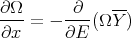 ∂Ω-     -∂--  --
∂x =  - ∂E (Ω Y)
