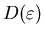 $D(\varepsilon)$