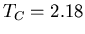 $T_C=2.18$