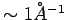 $ \sim 1\AA^{-1}$