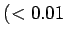 $ ( < 0.01$