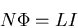 \begin{displaymath}
N \Phi = LI
\end{displaymath}