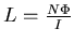 $L = \frac{N \Phi}{I}$